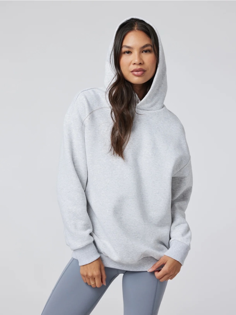 Vuori Restore oversized hoodie pale grey Heather NEW